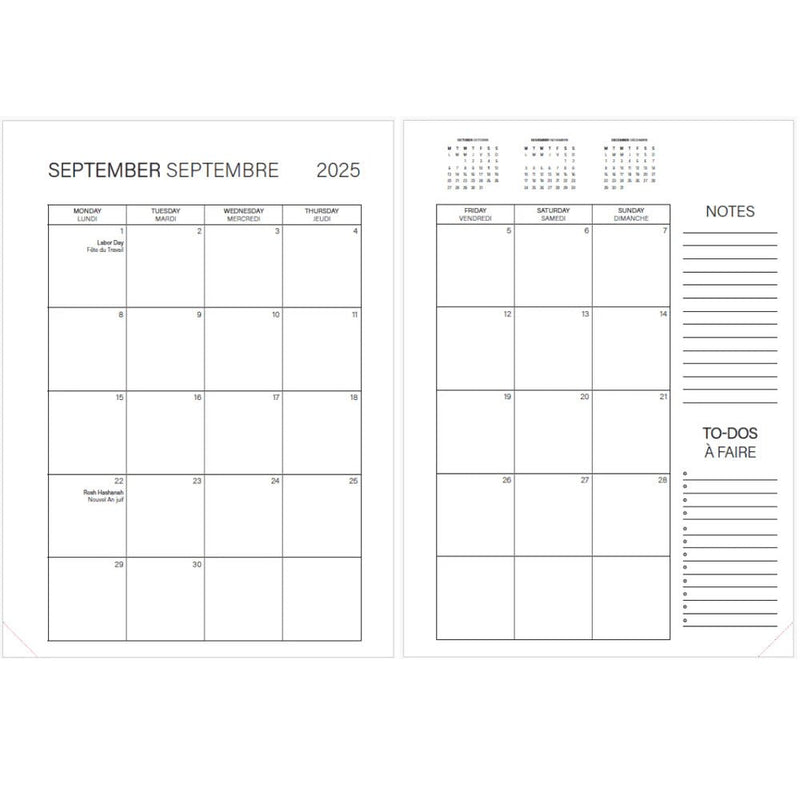 Pierre Belvedere - ACADEMIC AGENDA 2025 - 2026 - MEDIUM - NL - PEACHES Office Supplies