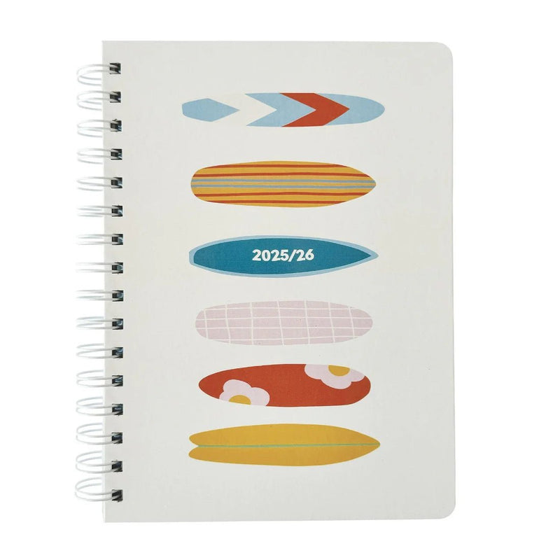 Pierre Belvedere - ACADEMIC AGENDA 2025 - 2026 - MEDIUM - SURFBOARDS Office Supplies
