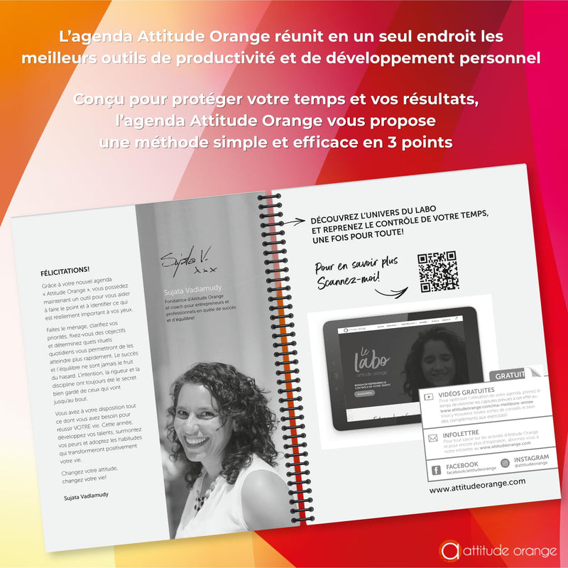 Pierre Belvedere - AGENDA ATTITUDE ORANGE 2026 Office Supplies