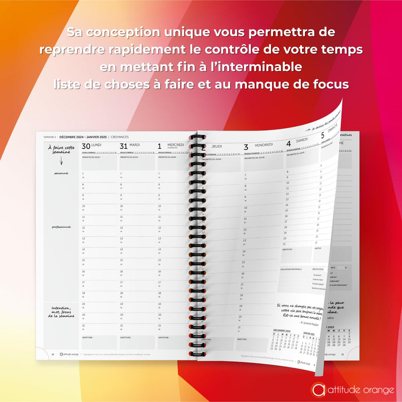 Pierre Belvedere - AGENDA ATTITUDE ORANGE 2026 Office Supplies