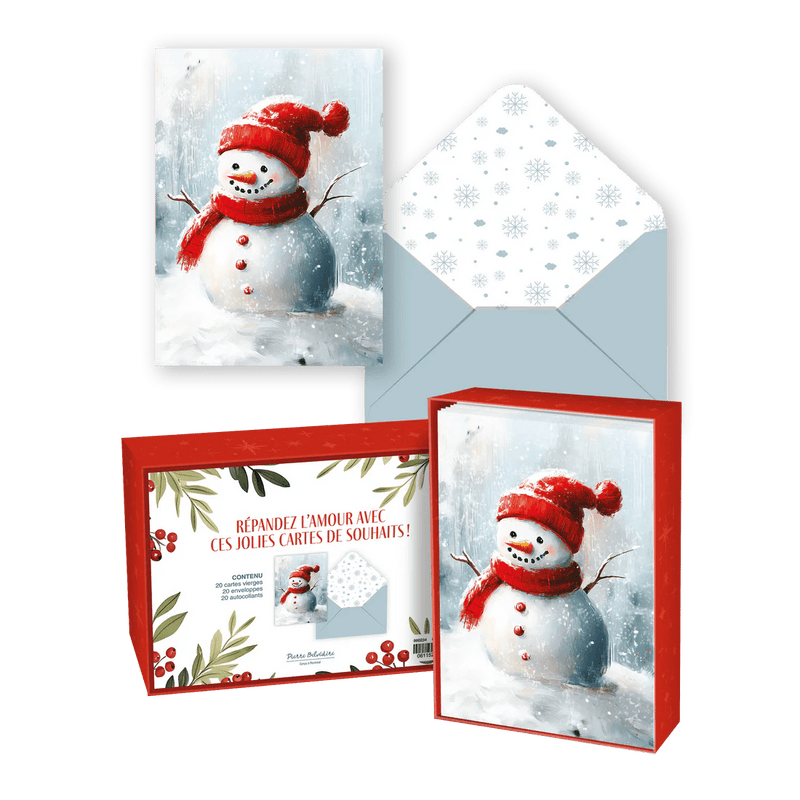 Pierre Belvedere - CARTE NOEL ENS./ 20: BONHOMME DE NEIGE Toys & Games