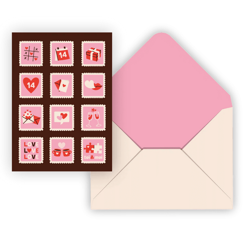 Pierre Belvedere - Indv. Greeting Card / Love Stamps Toys & Games