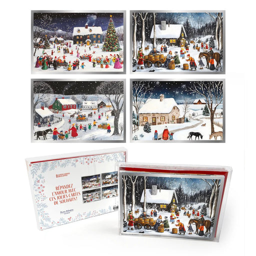 Pierre Belvedere - Signature Holiday Cards – (Set of 8) – Christmas Village Toys & Games