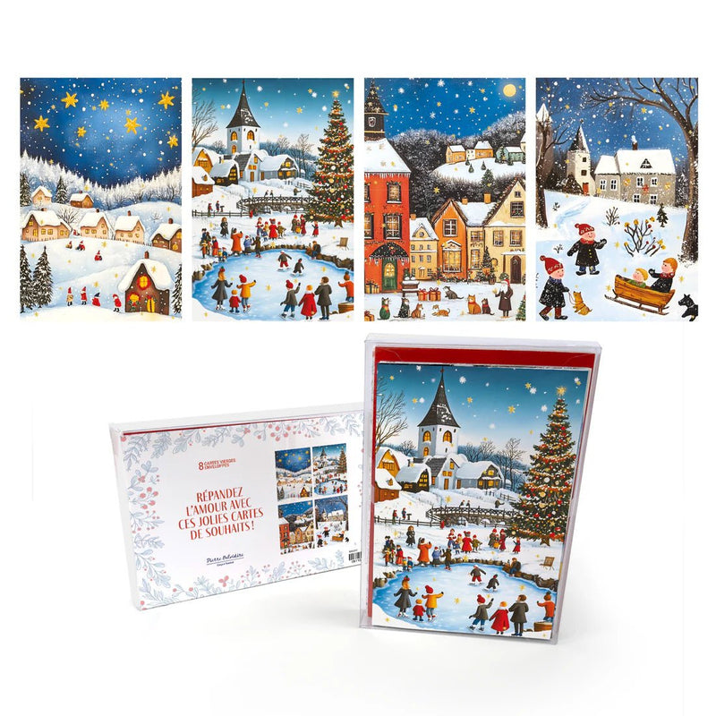 Pierre Belvedere - Signature Holiday Cards – (Set of 8) – Holiday Greetings Toys & Games