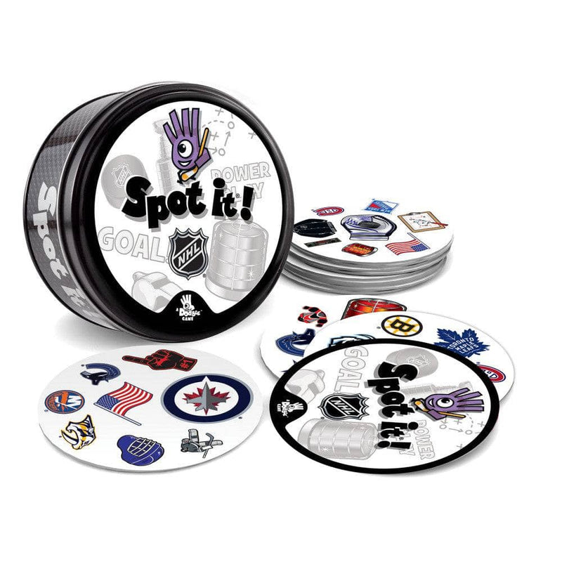 MasterPieces - NHL - League Spot It! Card Game — Tin and playing cards