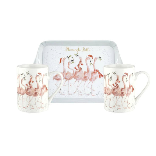 Pimpernel - 3 - Piece Mug & Tray Flamingle Bell Home & Kitchen