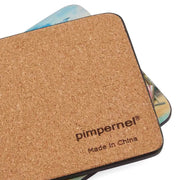 Pimpernel - BEACH HUTS COASTERS S/6 Home & Kitchen