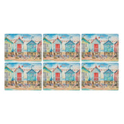 Pimpernel - BEACH HUTS PLACEMATS S/4 Home & Kitchen