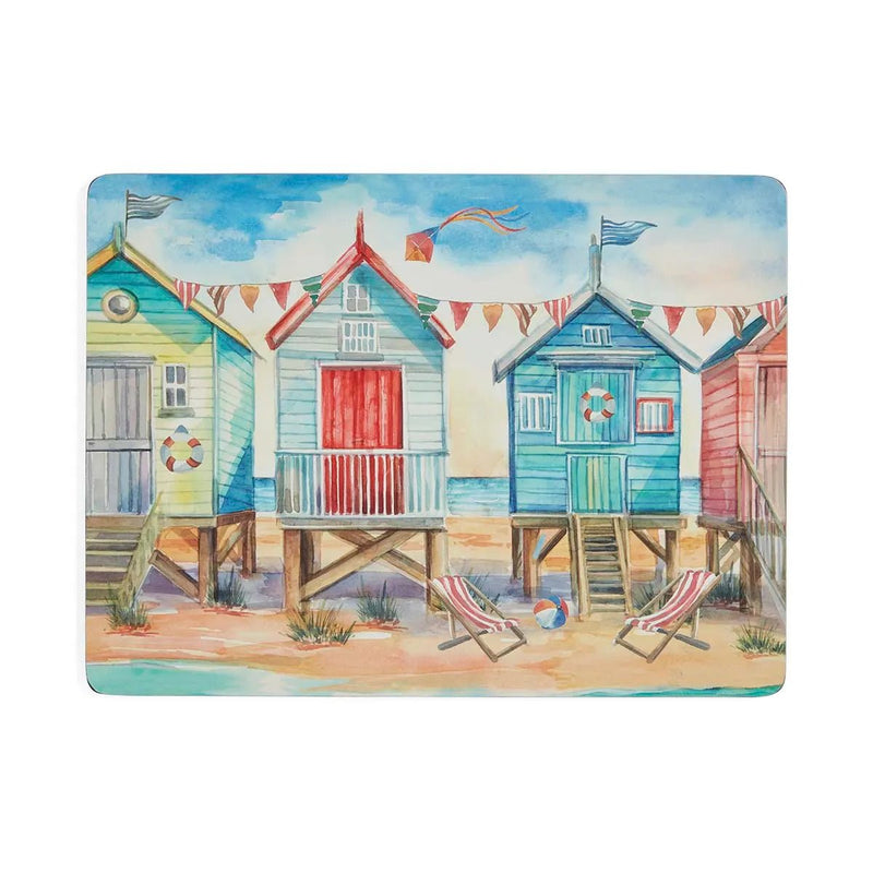 Pimpernel - BEACH HUTS PLACEMATS S/4 Home & Kitchen