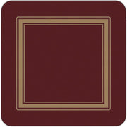 Pimpernel - Classic Burgundy - Classic Burgundy Coasters (Set of 6) | 4 x 4 in Home & Kitchen