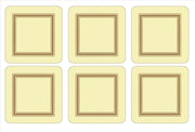 Pimpernel - Classic Cream - Classic Cream Coasters (Set of 6) | 4 x 4 in Home & Kitchen