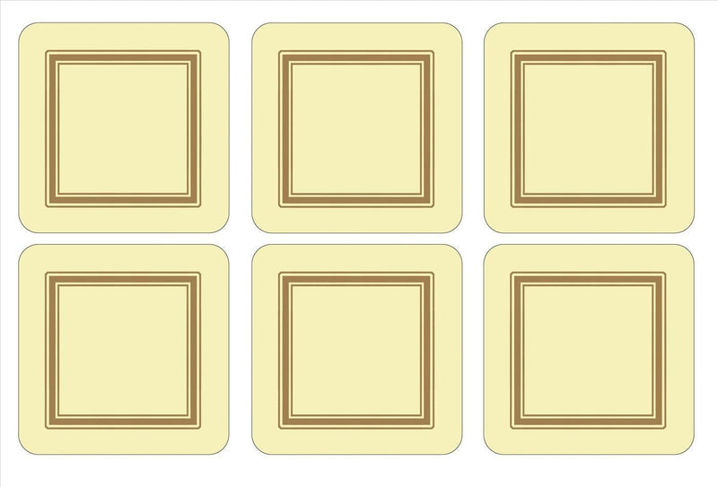 Pimpernel - Classic Cream - Classic Cream Coasters (Set of 6) | 4 x 4 in Home & Kitchen
