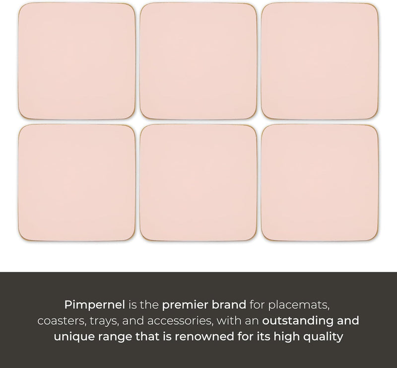 Pimpernel - Flossy Pink Coasters (Set of 6) Home & Kitchen