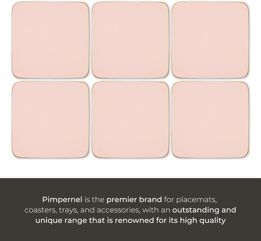 Pimpernel - Flossy Pink Coasters (Set of 6) Home & Kitchen