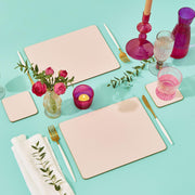 Pimpernel - Flossy Pink Coasters (Set of 6) Home & Kitchen