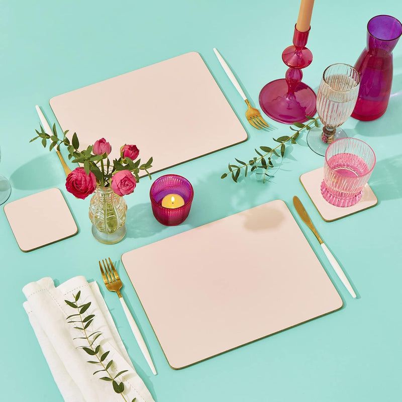 Pimpernel - Flossy Pink Coasters (Set of 6) Home & Kitchen