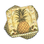 Pimpernel - Golden Pineapple Coasters (Set of 6) | 4 x 4 in Home & Kitchen
