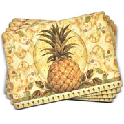 Pimpernel - Golden Pineapple Placemat (Set of 4) | 15.7 x 11.7 in Home & Kitchen