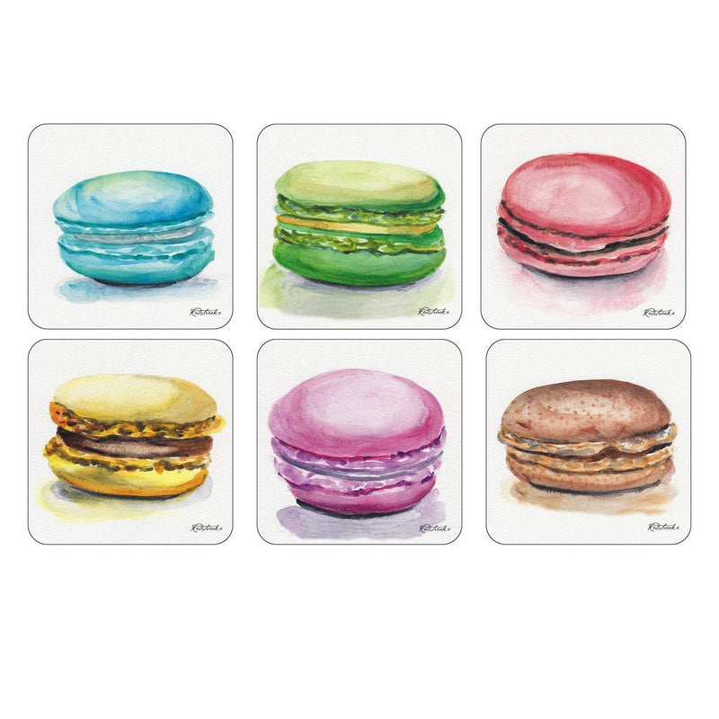 Pimpernel - Macarons Coasters (Set of 6) | 4 x 4 in Home & Kitchen