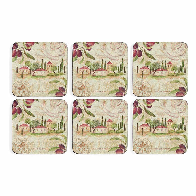 Pimpernel - OLIVE ORCHARD COASTERS S/6 Home & Kitchen