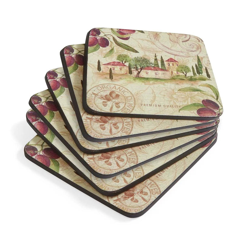 Pimpernel - OLIVE ORCHARD COASTERS S/6 Home & Kitchen