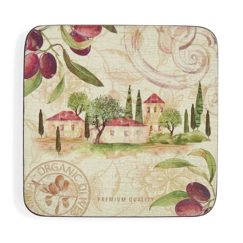 Pimpernel - OLIVE ORCHARD COASTERS S/6 Home & Kitchen