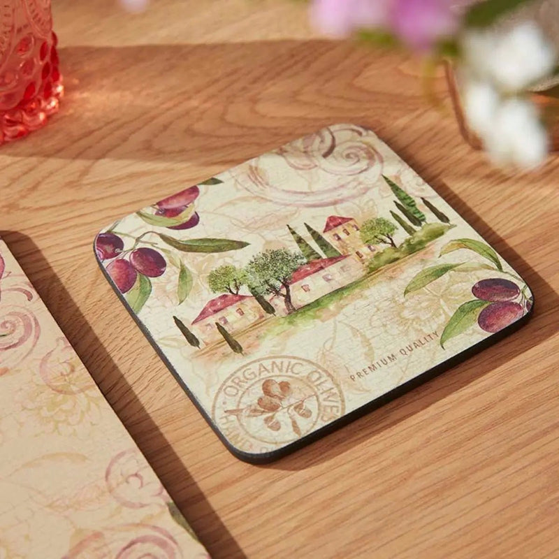 Pimpernel - OLIVE ORCHARD COASTERS S/6 Home & Kitchen