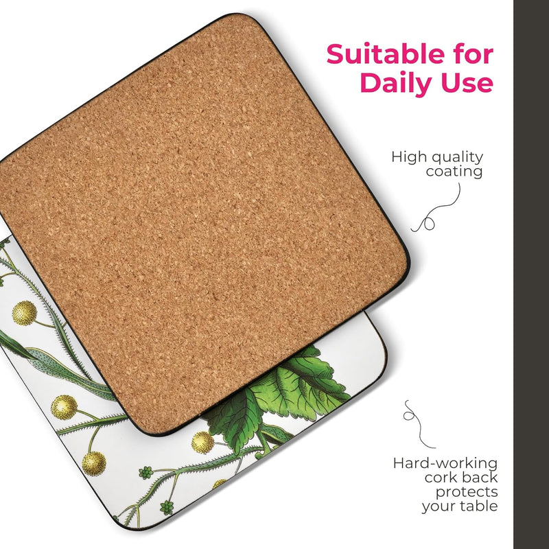 Pimpernel - Stafford Blooms Coasters (Set of 6) | 4 x 4 in Home & Kitchen