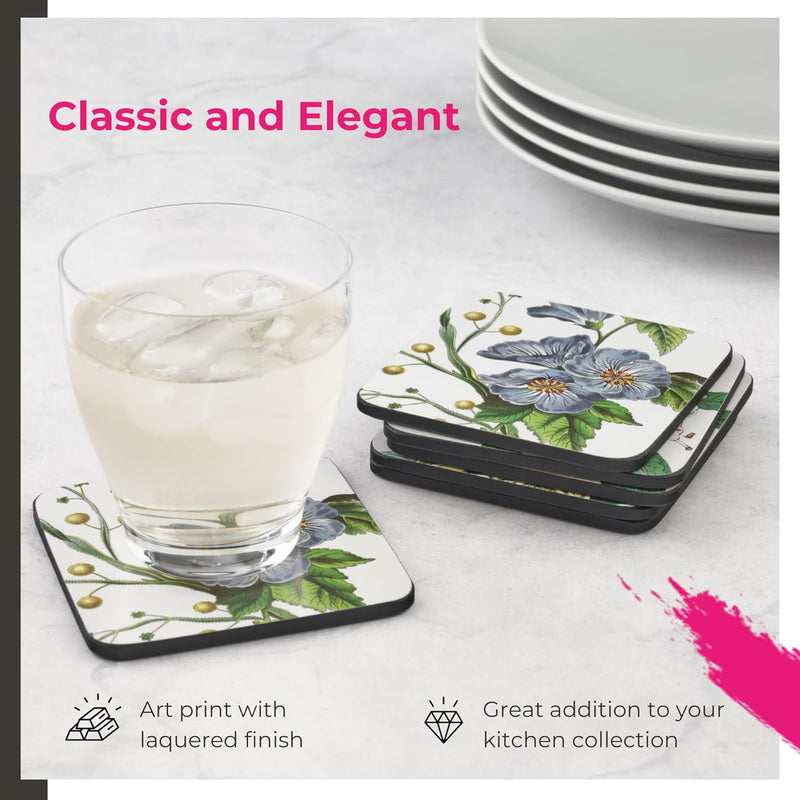 Pimpernel - Stafford Blooms Coasters (Set of 6) | 4 x 4 in Home & Kitchen