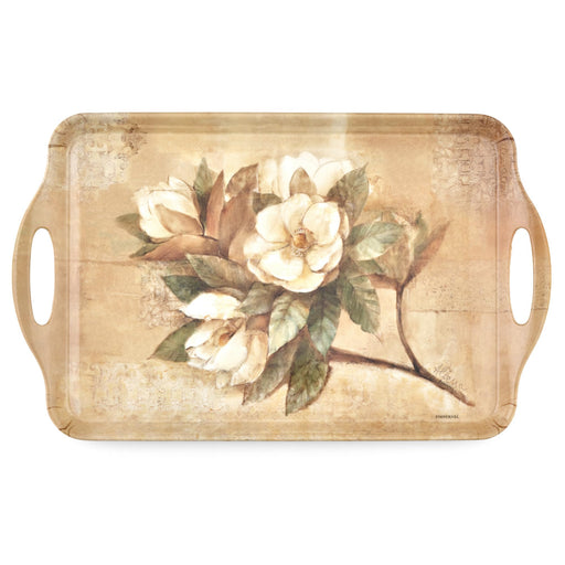 Pimpernel - Sugar Magnolia - Melamine Handled Tray | 18.9 x 11.6 in Home & Kitchen