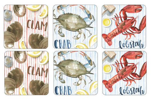 Pimpernel - Summer Feast Coasters (Set of 6) | 4 x 4 in Home & Kitchen