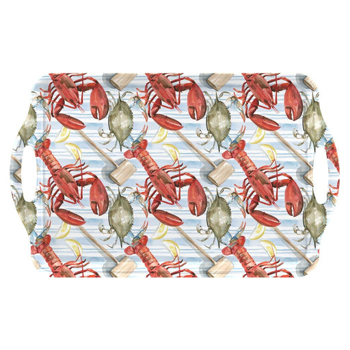 Pimpernel - Summer Feast Melamine Handled Tray | 18.9 x 11.6 in Home & Kitchen