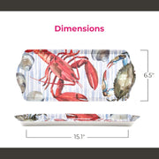 Pimpernel - Summer Feast - Melamine Sandwich Tray | 15 x 6.5 in Home & Kitchen