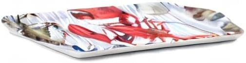 Pimpernel - Summer Feast - Melamine Sandwich Tray | 15 x 6.5 in Home & Kitchen