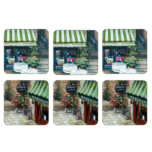 Pimpernel - Trattoria Coasters (Set of 6) | 4 x 4 in Home & Kitchen