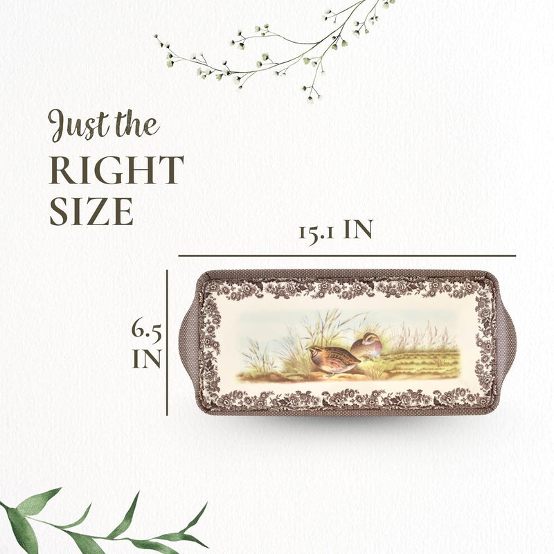 Pimpernel - Woodland - Melamine Sandwich Handled Tray | 15.1 x 6.5 in Home & Kitchen