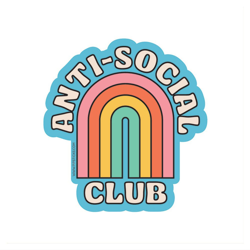 PIPSTICKERS - Anti - Social Club Vinyl Electronics