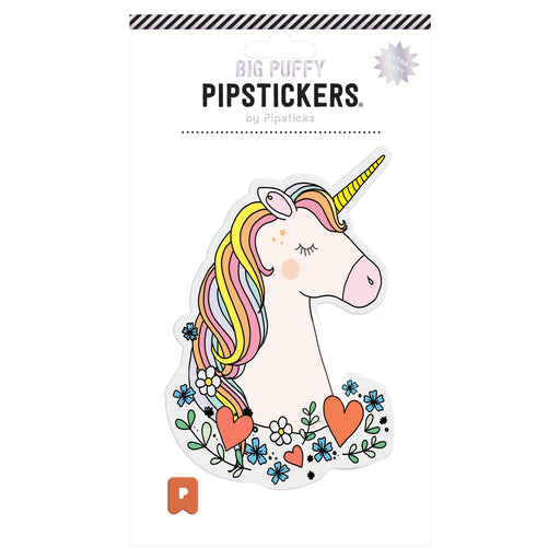 PIPSTICKERS - Big Puffy Unicorn Arts & Entertainment