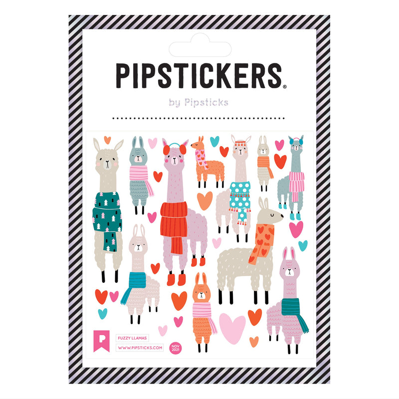 PIPSTICKERS - Fuzzy Llamas Arts & Entertainment