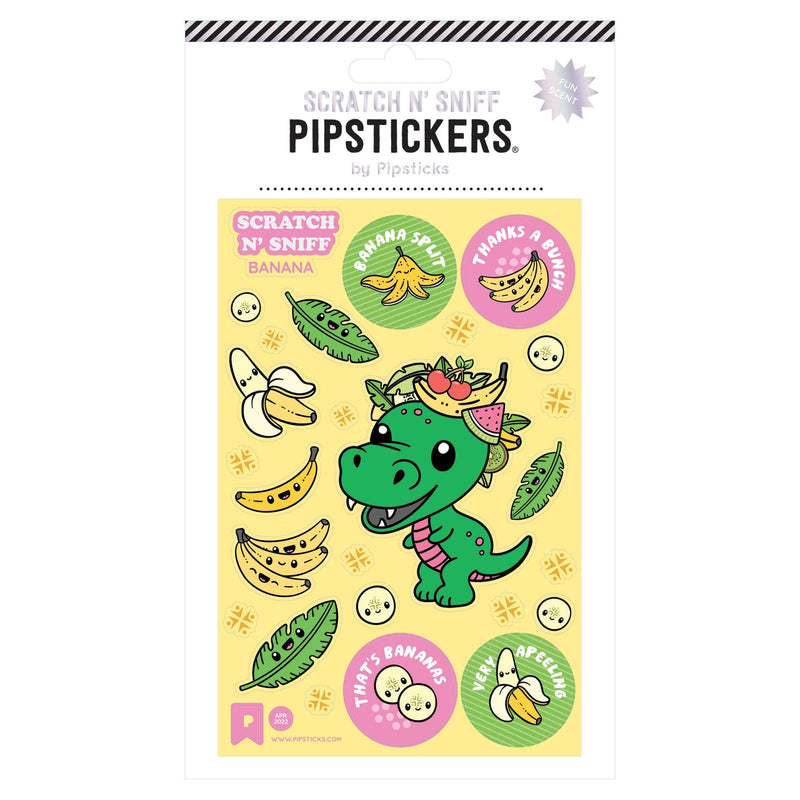 PIPSTICKERS - Go Bananas Scratch 'n Sniff Office Supplies