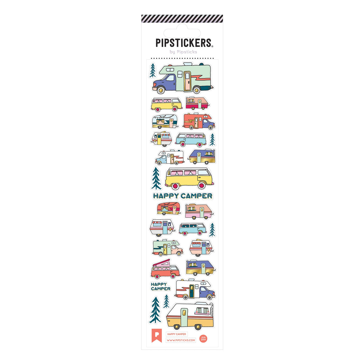 PIPSTICKERS - Happy Camper | Arts & Entertainment — LIMOLIN