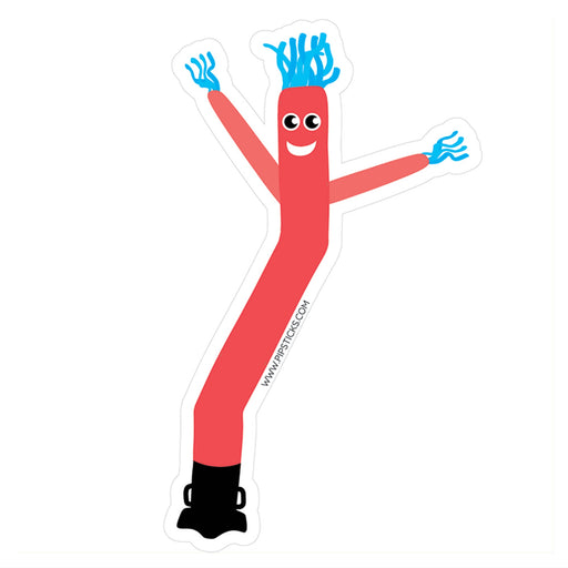PIPSTICKERS - Red Air Dancer Vinyl Electronics