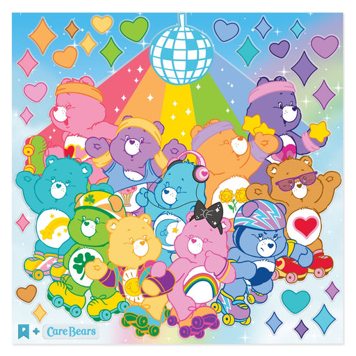 PIPSTICKERS - Rollin' With The Care Bears Super Glitter Puffy Arts & Entertainment