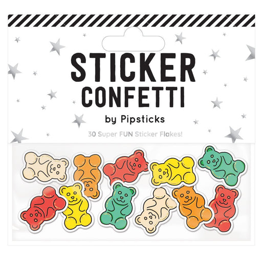PIPSTICKERS - Yummy Gummy Sticker Confetti Arts & Entertainment