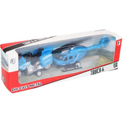 PK Toys PKD28192 police helicopter and motorcycle die-cast vehicle set