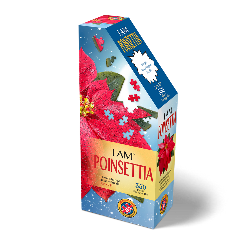 Madd Capp Puzzles – I Am Poinsettia Jigsaw Puzzle | 350 Pieces – front of packaging