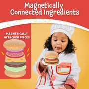 Popular Playthings - Magnetic Build and Grill Hamburger Set Toys & Games