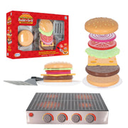 Popular Playthings - Magnetic Build and Grill Hamburger Set Toys & Games