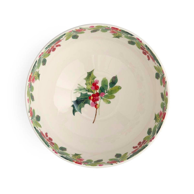 Portmeirion Botanic Garden Christmas Holly Salad Bowl