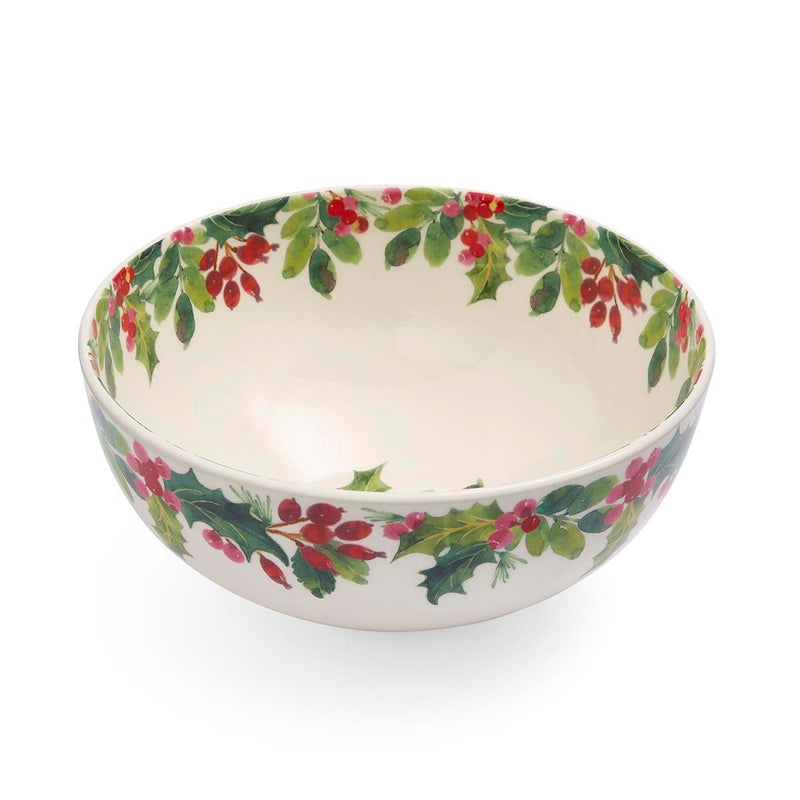 Portmeirion Botanic Garden Christmas Holly Salad Bowl alternate view
